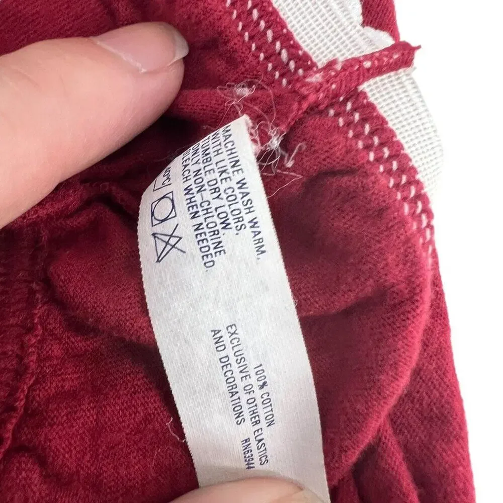 Vintage Bali 2428 Panty Red Hi Leg Cotton Bikini Womens Size 5